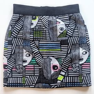 Milly les Mod Face Print Mini Skirt summer skirt fun